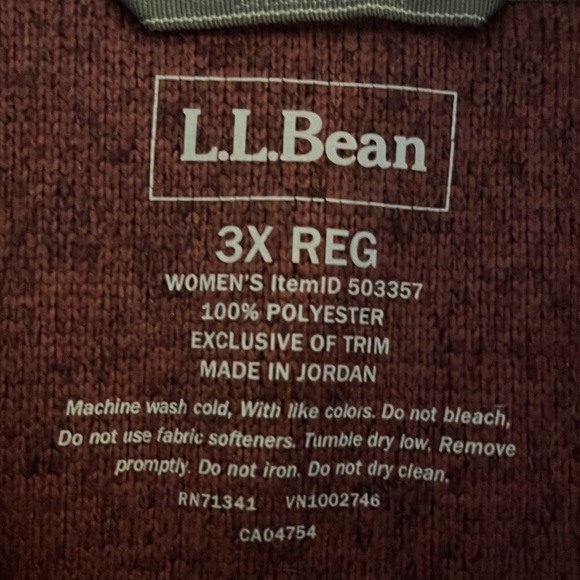 EUC LL Bean Snap Pullover - Picture 3 of 3